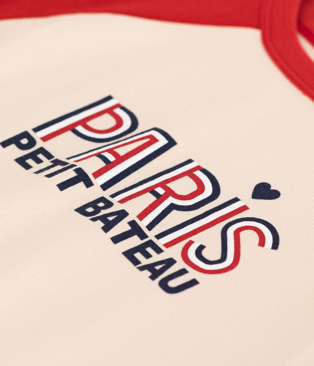 Sweatshirt in lichte fleece voor kinderen rood/rood