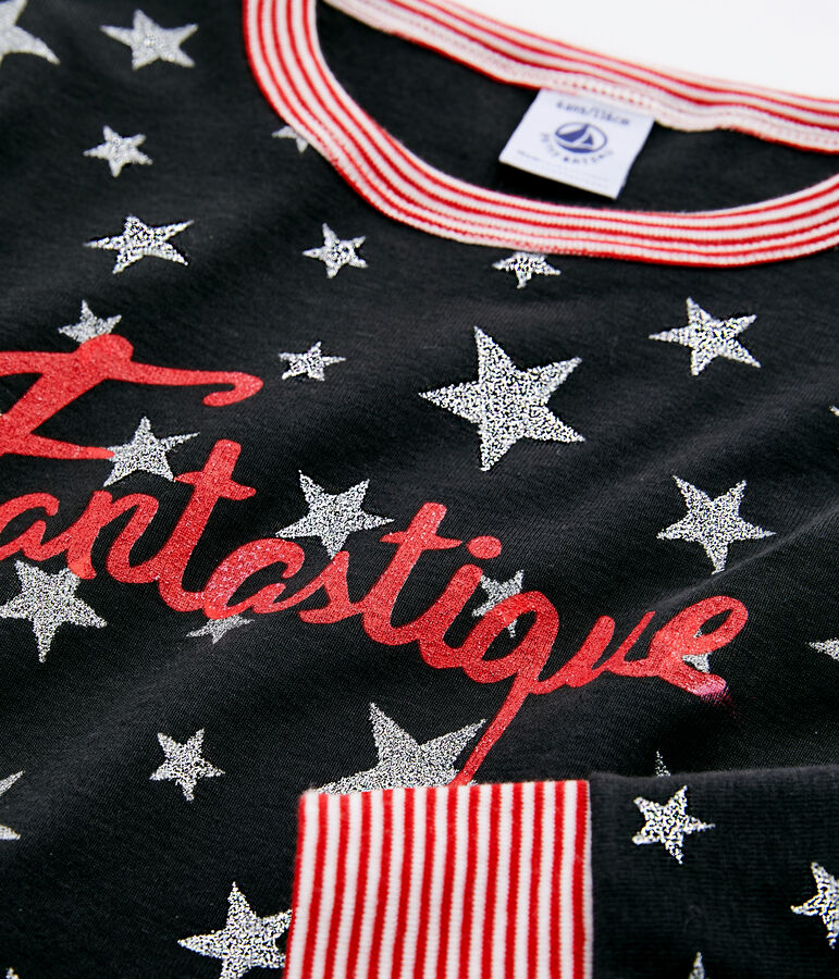 Jongenspyjama van gebreide stof grijs/grijs