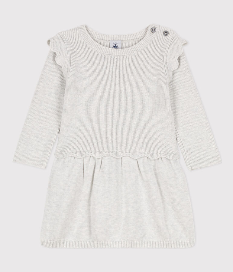 Babyjurk van wol en katoen. beige MONTELIMAR CHINE