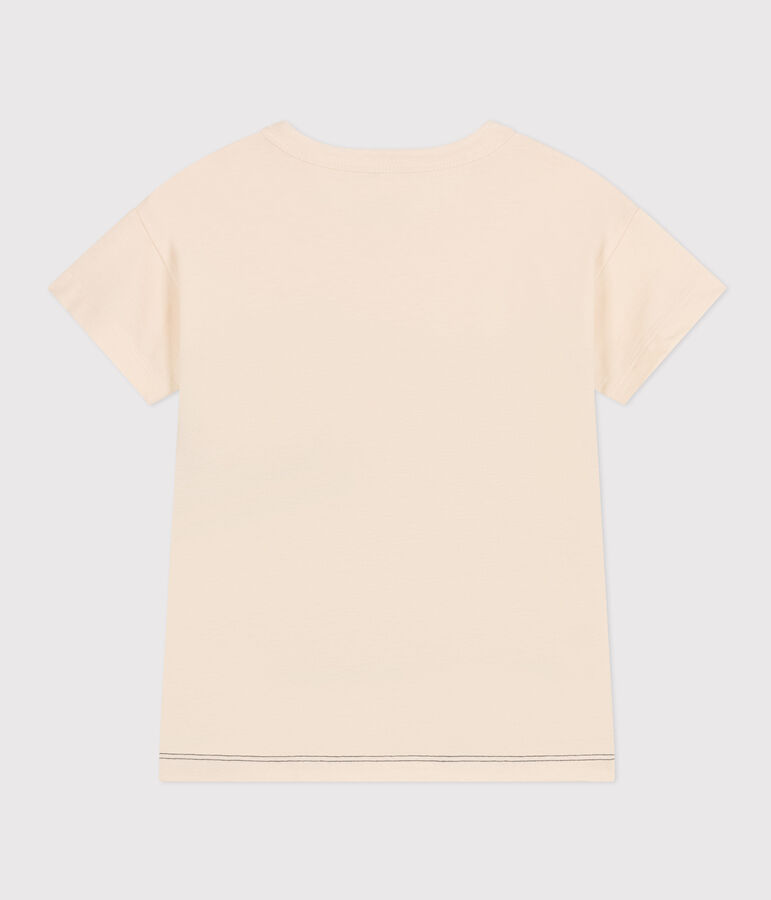 Tee-shirt en jersey enfant gar&ccedil;on &eacute;cru/multicouleur