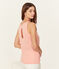 Tanktop voor vrouwen van geïriseerd linnen roze ROSAKO/roze COPPER