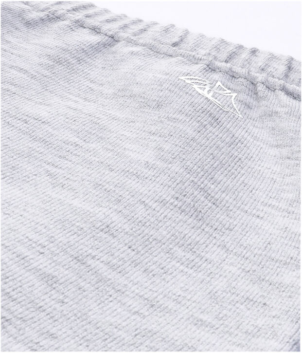 Legging fille en coton stretch uni gris Poussiere