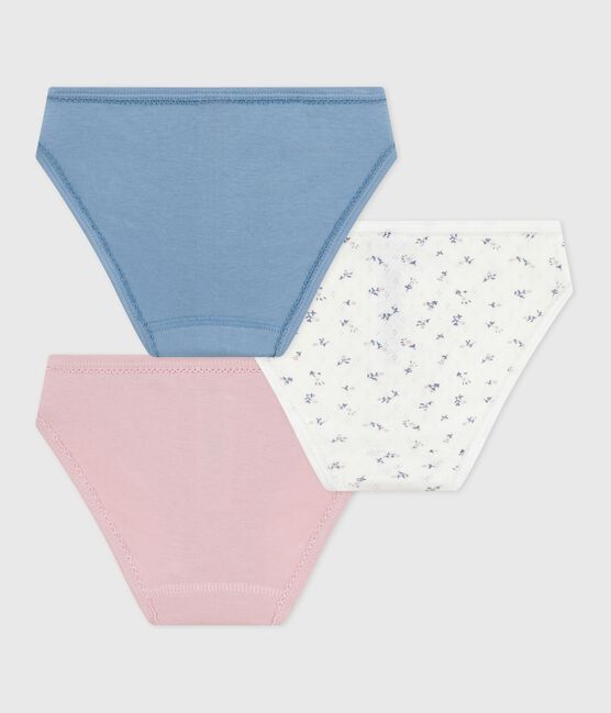 Setje met katoenen onderbroekjes met bloemetjesprint voor kinderen variante 1