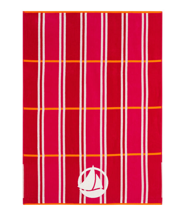 Badhanddoek roze/multicouleur