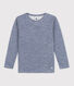 Tee-shirt manches longues milleraies petite fille/petit garçon  en laine et coton
