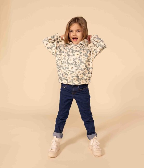 Sweater met capuchon in fleece voor meisjes AVALANCHE+POLOCHON/ MULTICO
