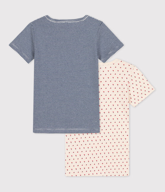 Set van 2 T-shirts met korte mouwen voor meisjes in katoen variante 1