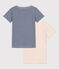 Set van 2 T-shirts met korte mouwen voor meisjes in katoen variante 1