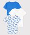 Set van 3 T-shirts met korte mouwen en dierenprint in katoen variante 1