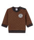Sweatshirt babyjongen met pied-de-poule print.