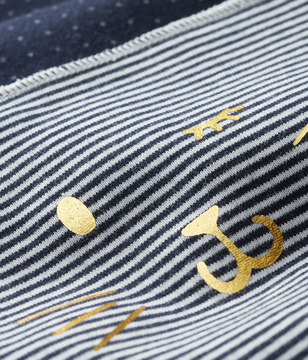 Set van 2 bandana-slabbetjes voor baby meisje multicouleur