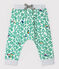 Pantalon en côte imprimée bébé garçon blanc MARSHMALLOW/blanc MULTICO