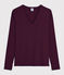 T-shirt iconique col V Femme rouge ALIVE