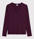 T-shirt iconique col V Femme