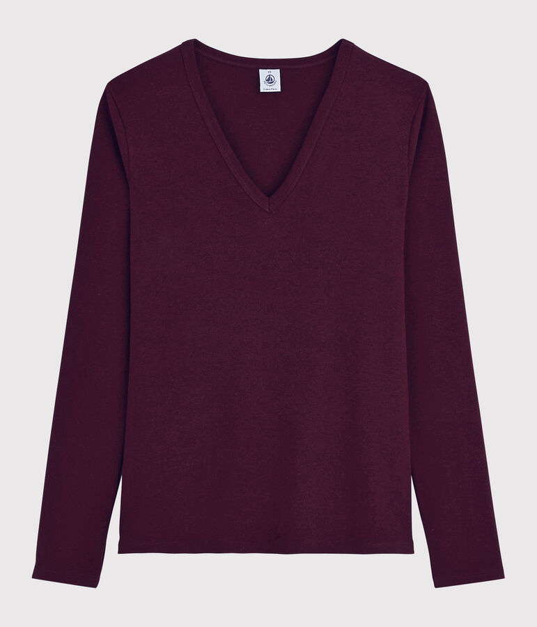 Iconisch Dames T-shirt met V-hals rood ALIVE