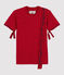 T-shirt Dames/Heren Christoph Rumpf x Petit Bateau rood TERKUIT