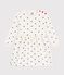 Robe enfant manches longue en coton imprimée pois bleu MILK/ SOIR