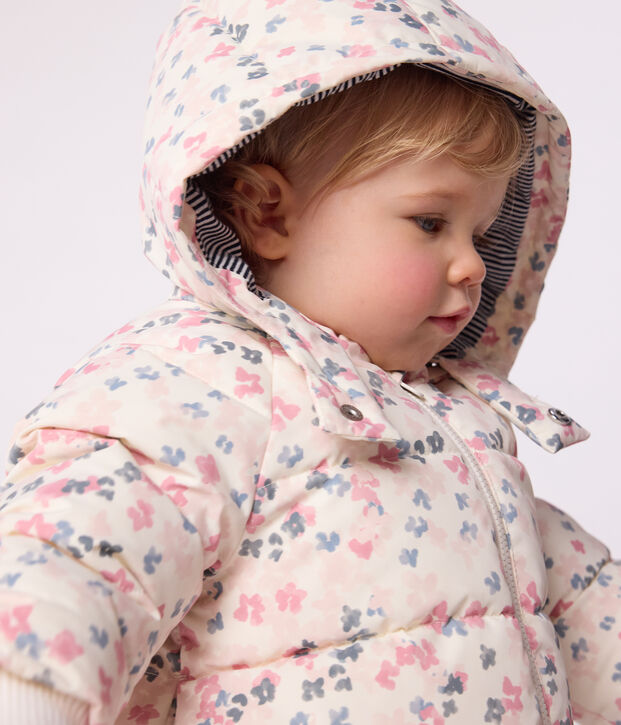 Doudoune b&eacute;b&eacute; imprim&eacute;e &eacute;cru/multicouleur