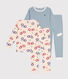 Lot de 2 pyjamas en coton enfant