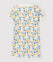 Fluorescerend kort babypakje voor katoen wit MARSHMALLOW/wit MULTICO
