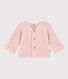 Cardigan en tricot point mousse bébé