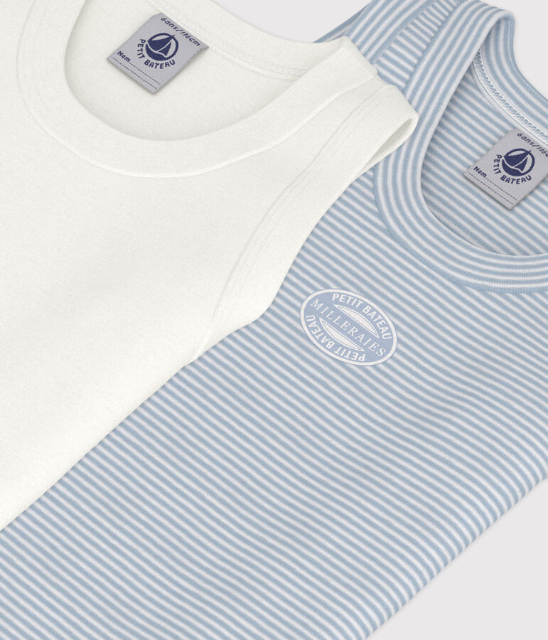 Setje met 2 katoenen hemdjes voor kinderen multicouleur