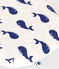 Katoenen enveloptasje met walvisprint beige MONTELIMAR/blauw MEDIEVAL