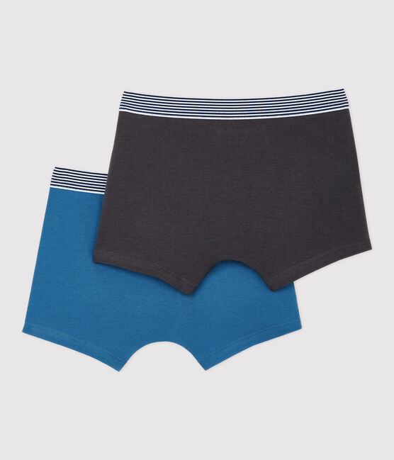 Lot de 2 boxers garçon en coton biologique et élasthanne variante 1