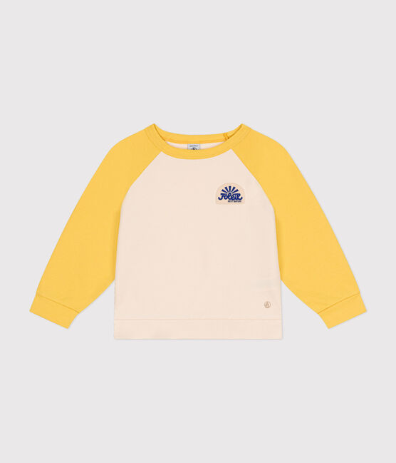 Sweatshirt in lichte fleece voor kinderen geel AVALANCHE/ NECTAR