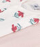 Set met 2 korte playsuits met bloemen van katoen voor baby's variante 1
