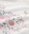 Pyjama fille à motif en bouclette velours blanc LAIT/jaune OR