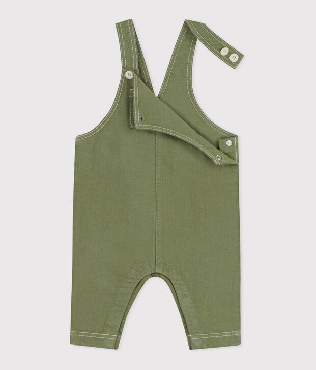 Lange babysalopette van gekleurde denim OLIVINE