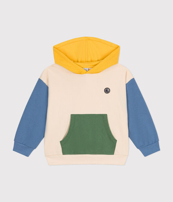 Hoodie van fleece voor jongens wit AVALANCHE/ MULTICO