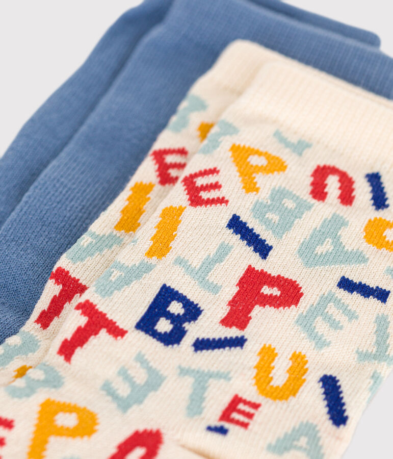 2 paar katoenen kindersokken van Petit Bateau multicouleur