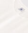 LE DROIT, katoenen T-shirt voor dames met ronde hals wit ECUME