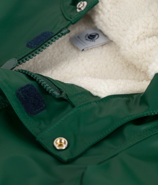 Cir&eacute; chaud b&eacute;b&eacute; en sherpa vert