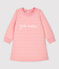 Robe matelassée bio bébé. rose CHARME