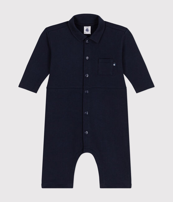 Lang pakje van fleece voor baby's blauw SMOKING