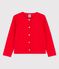 Vest voor meisjes in katoen rood PEPS
