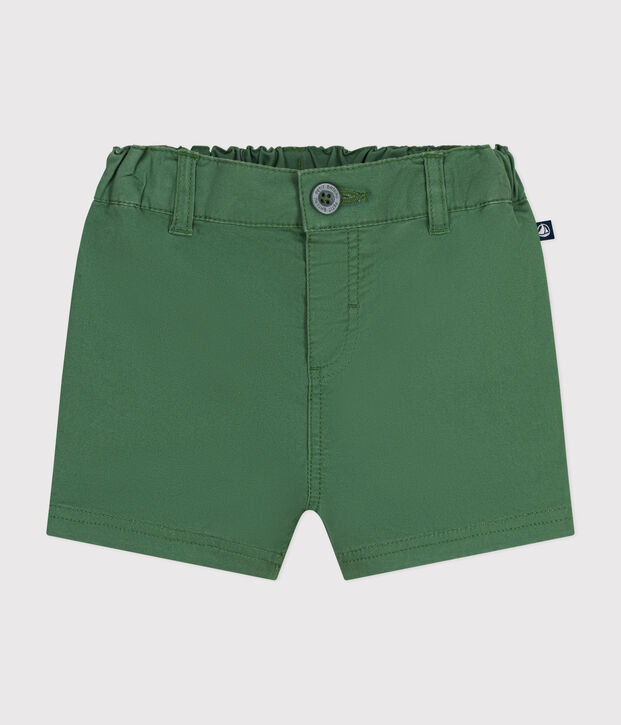 Short van keperstof voor baby's groen