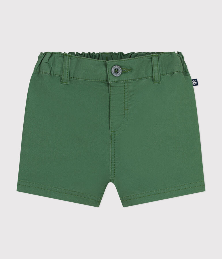 Short en serge b&eacute;b&eacute; vert