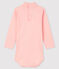 Babybody met lange mouwen en rolkraag roze MINOIS/wit MARSHMALLOW