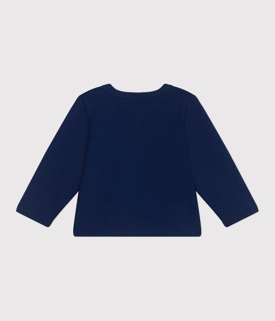 Effen katoenen babyvestje blauw MEDIEVAL