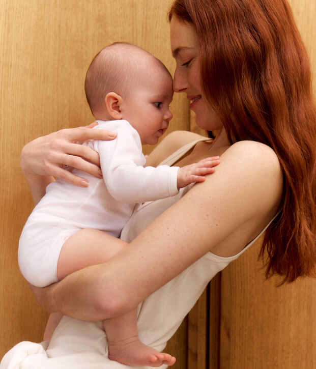 Set van 2 baby rompers met lange mouwen multicouleur