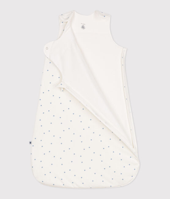 Babyslaapzak van bedrukt katoen TOG 0,5 wit MARSHMALLOW/blauw ALASKA
