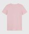Katoenen dames-T-shirt met korte mouwen - L'Iconique roze JOLI
