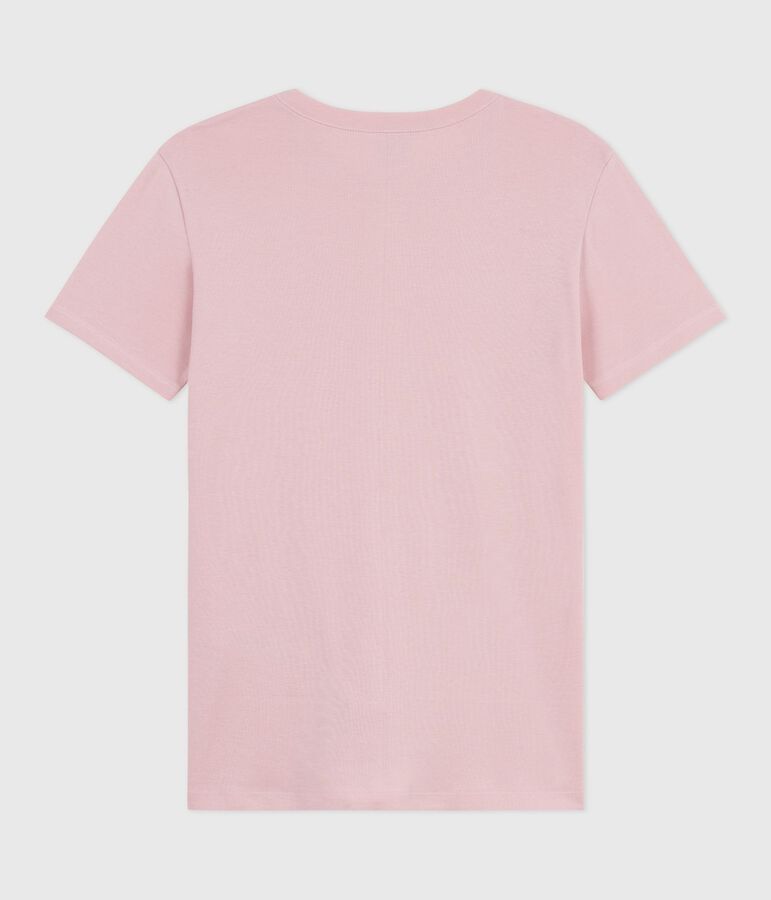 Tee-shirt femme l'iconique en coton manches courtes rose