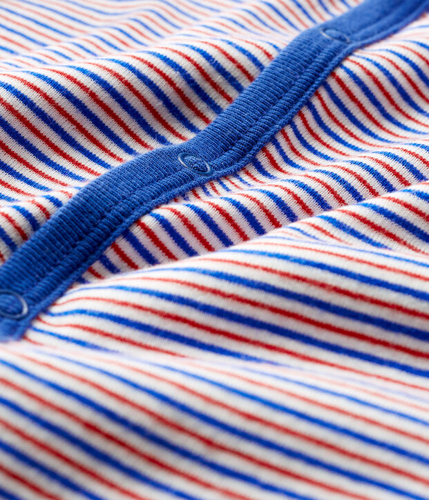 Dors bien sans pieds b&eacute;b&eacute; gar&ccedil;on en c&ocirc;te blanc/multicouleur