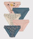 Lot 5 culottes en coton Femme