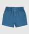 Short bébé en denim léger bleu DENIM CLAIR